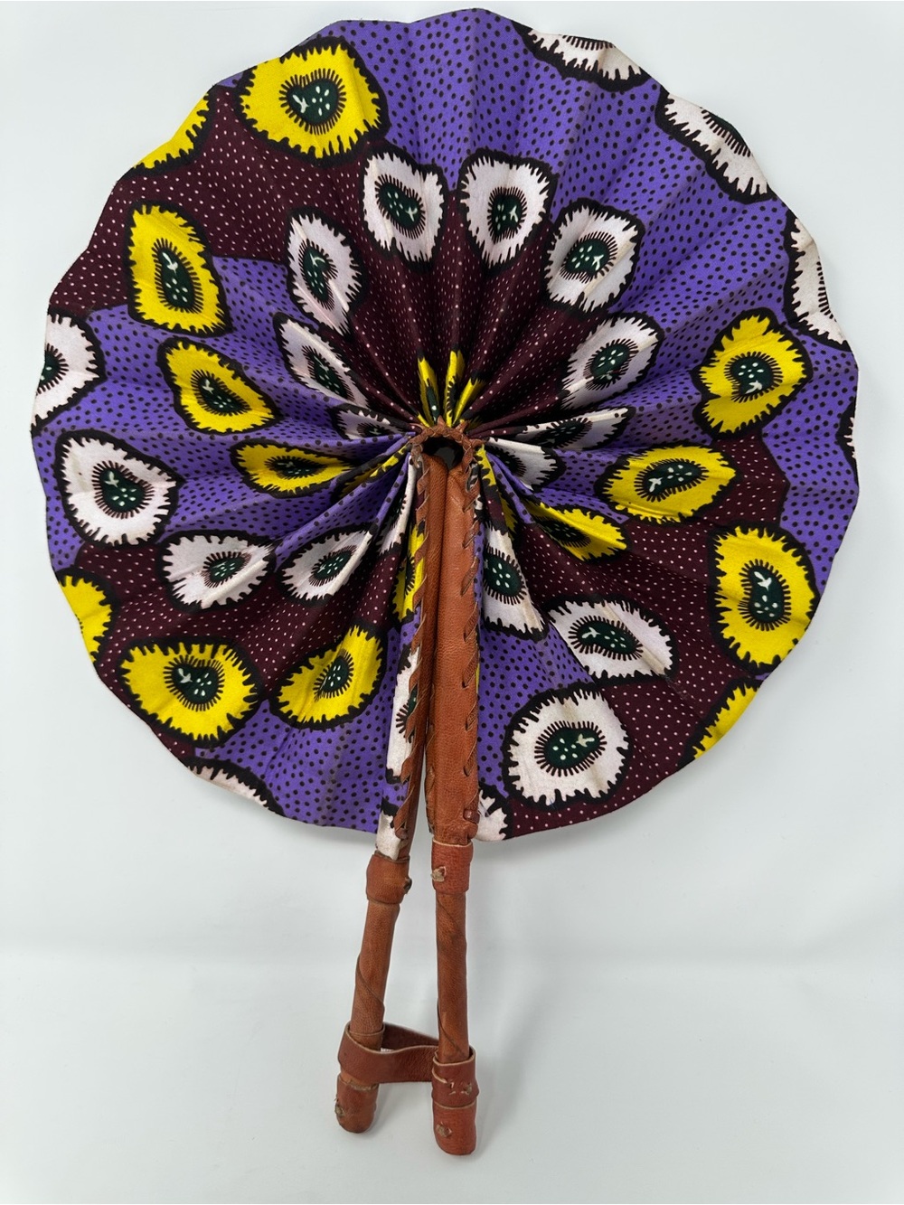 Ankara African Print Hand fan, Handheld Summer Fashion Foldable Women Hand fan